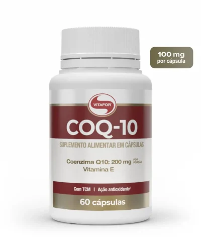 COQ-10: Coenzima Q10 e Vitamina E (200mg) - 60 cap